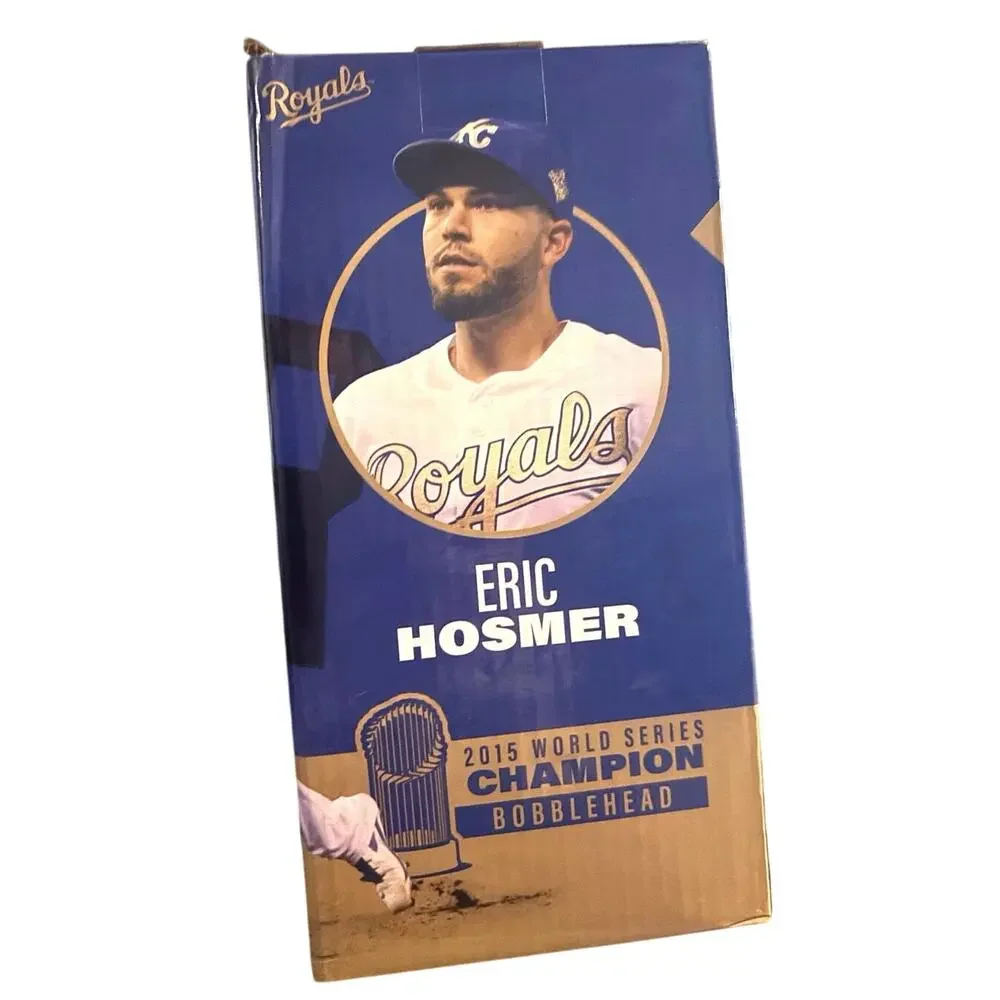 NIB KC Royals Eric Hosmer 2015 World Series champion bobble head SGA MLB sports - Picture 1 of 6